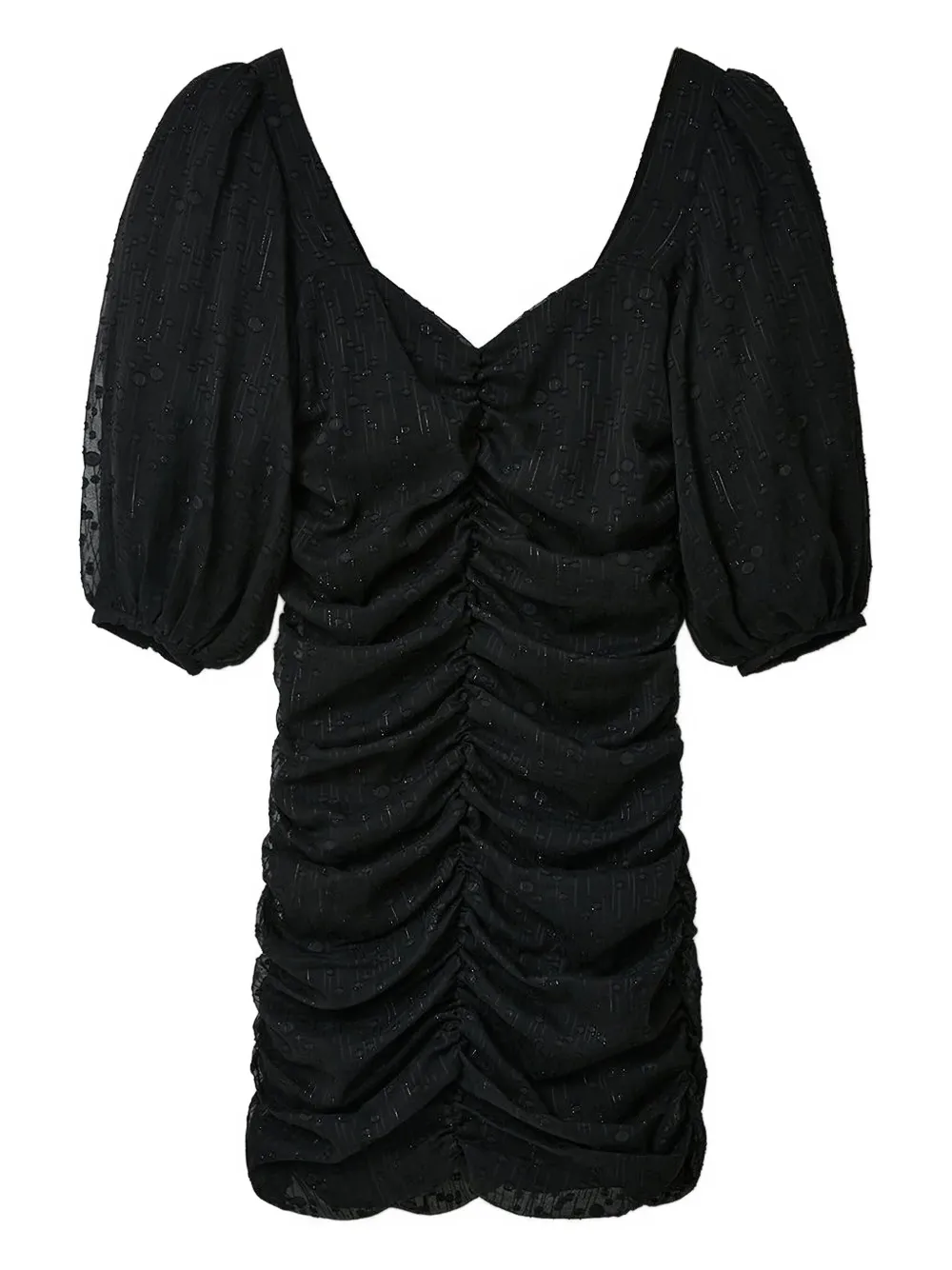 Мини-платье с рукавами-фонариками и сборками Desigual, черный
Мини-платье с рукавами-фонариками и сборками Desigual, черный