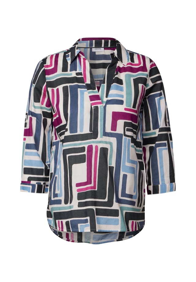 Хлопковая рубашка блузка Cecil, цвет 32259 light alaba
Хлопковая рубашка блузка Cecil, цвет 32259 light alaba