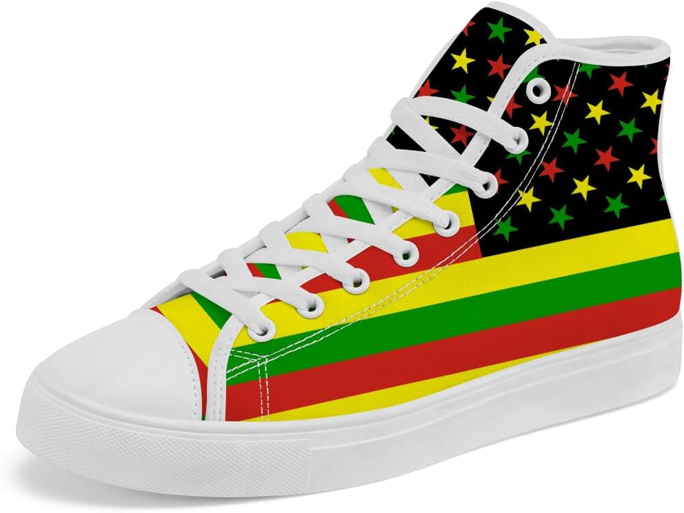 Кеды Chebing Rasta High Top из холщовой ткани для мужчин и женщин Ямайка, высокие кроссовки на шнуровке, повседневная обувь, подарок для папы и мамы, желтый
Кеды Chebing Rasta High Top из холщовой ткани для мужчин и женщин Ямайка, высокие кроссовки на шнуровке, повседневная обувь, подарок для папы и мамы, желтый