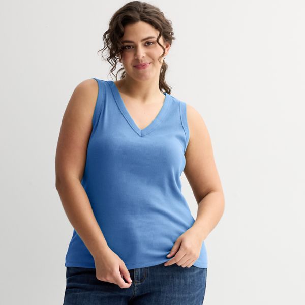 Женская плюс сайз майка с v-образным вырезом и резинкой Sonoma Goods For Life, цвет peri phlox
Женская плюс сайз майка с v-образным вырезом и резинкой Sonoma Goods For Life, цвет peri phlox