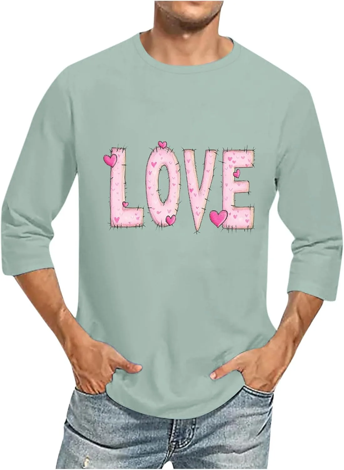 Футболка с 3/4 рукавом и принтом Funny Letter Print
Футболка с 3/4 рукавом и принтом Funny Letter Print