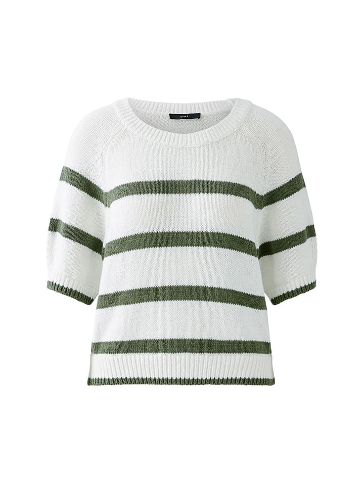 Свитер белого/оливкового цвета Oui
Свитер белого/оливкового цвета Oui