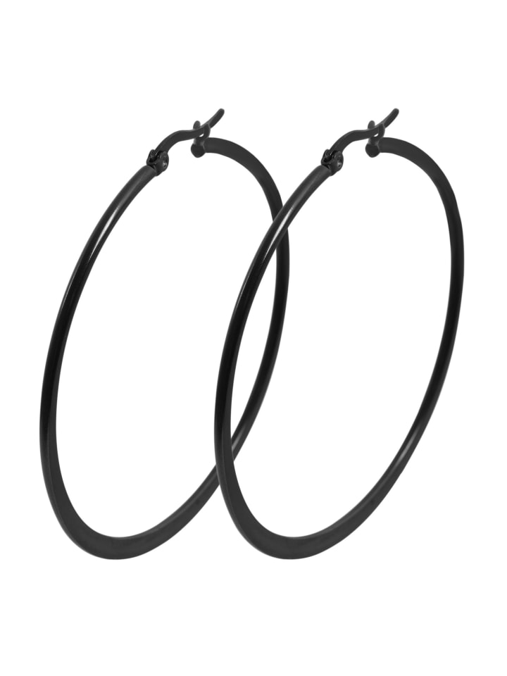Adeliás Женские серьги - серьги-кольца из нержавеющей стали черного цвета
Adeliás Женские серьги - серьги-кольца из нержавеющей стали черного цвета