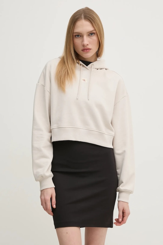 Хлопковая толстовка Calvin Klein Jeans, бежевый
Хлопковая толстовка Calvin Klein Jeans, бежевый