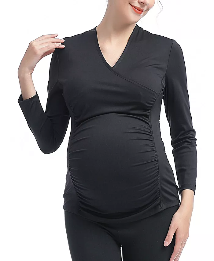 Женский топ для беременных и кормящих матерей kimi + kai, черный
Женский топ для беременных и кормящих матерей kimi + kai, черный