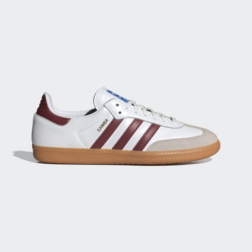Кроссовки Adidas SAMBA OG, цвет White/College Burgundy/Gum
Кроссовки Adidas SAMBA OG, цвет White/College Burgundy/Gum