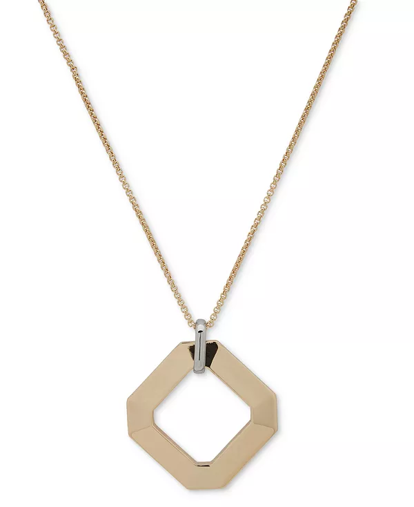 Двухцветное ожерелье с граненой геометрической подвеской, регулируемой длиной 36 дюймов Karl Lagerfeld Paris, gold
Двухцветное ожерелье с граненой геометрической подвеской, регулируемой длиной 36 дюймов Karl Lagerfeld Paris, gold