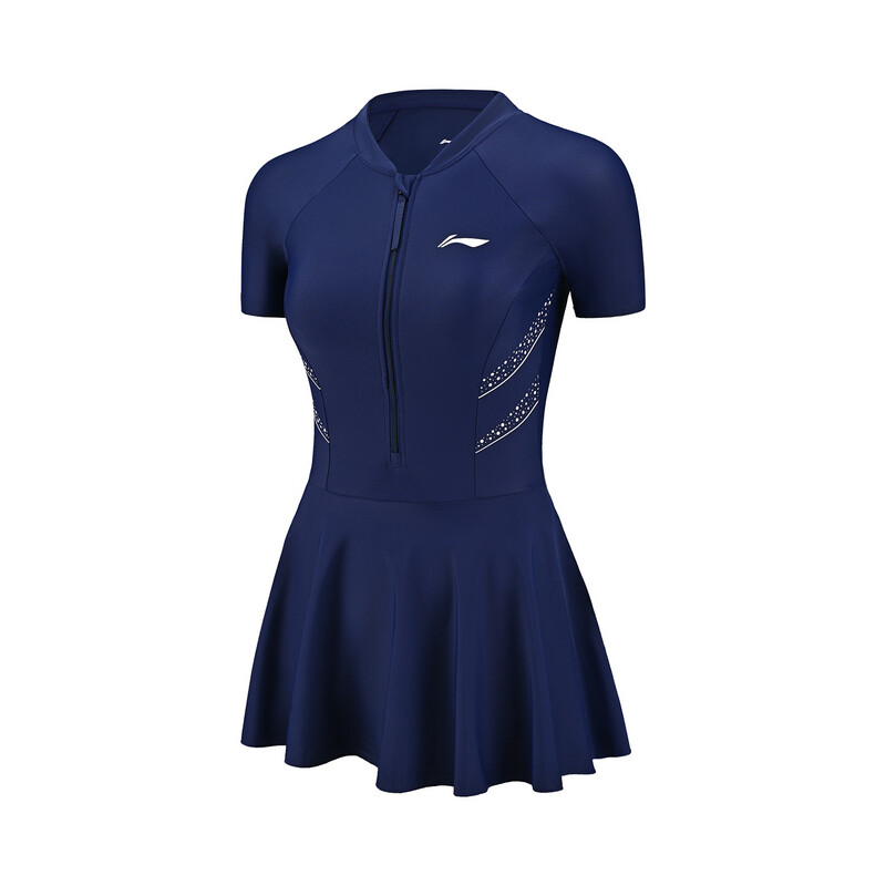 Плавание Серия Цельный купальник женский матросский синий Lining 
Плавание Серия Цельный купальник женский матросский синий Lining