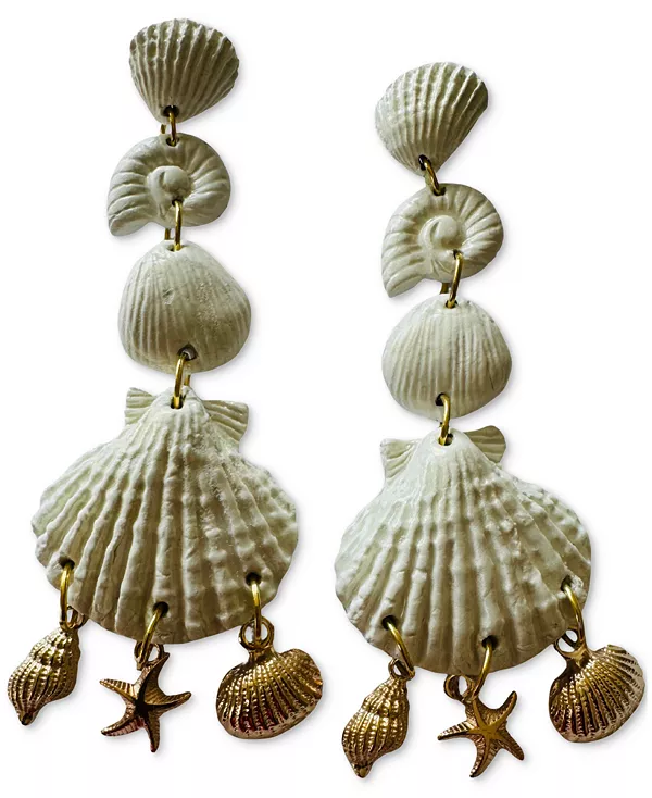 Большие серьги-капли из ракушек Алейны Swanky Designs, ivory
Большие серьги-капли из ракушек Алейны Swanky Designs, ivory