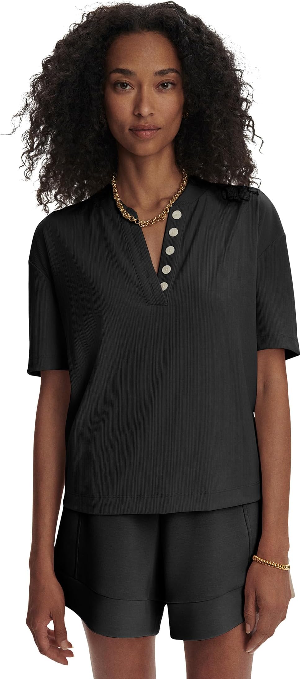 Футболка Varley Kasey Mock Placket Rib Tee, Black
Футболка Varley Kasey Mock Placket Rib Tee, Black