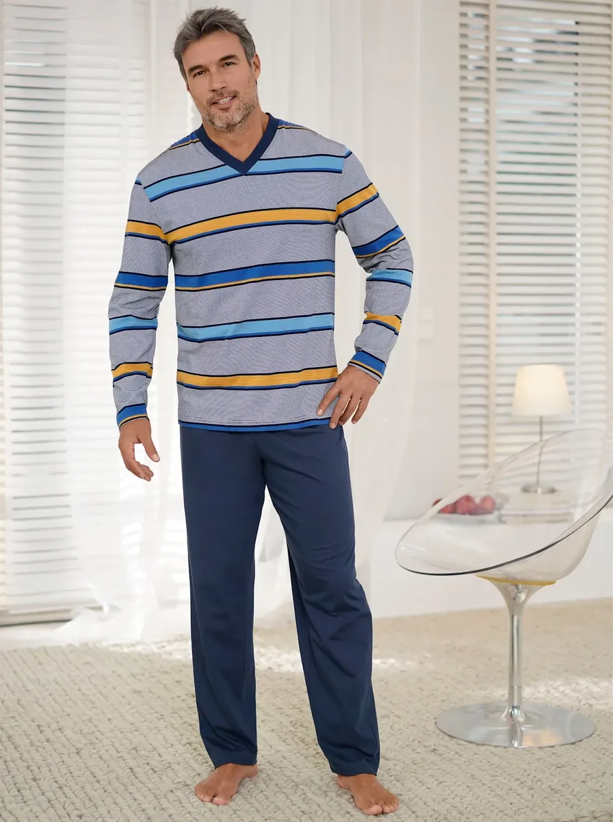 Пижама Wäschepur, цвет Marine-Gelb-Gestreift
Пижама Wäschepur, цвет Marine-Gelb-Gestreift