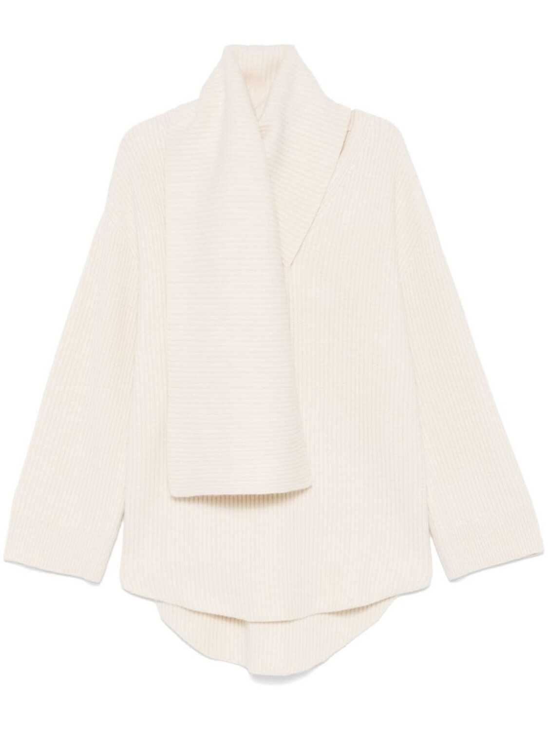 TOTEME свитер с шарфом, белый
TOTEME свитер с шарфом, белый