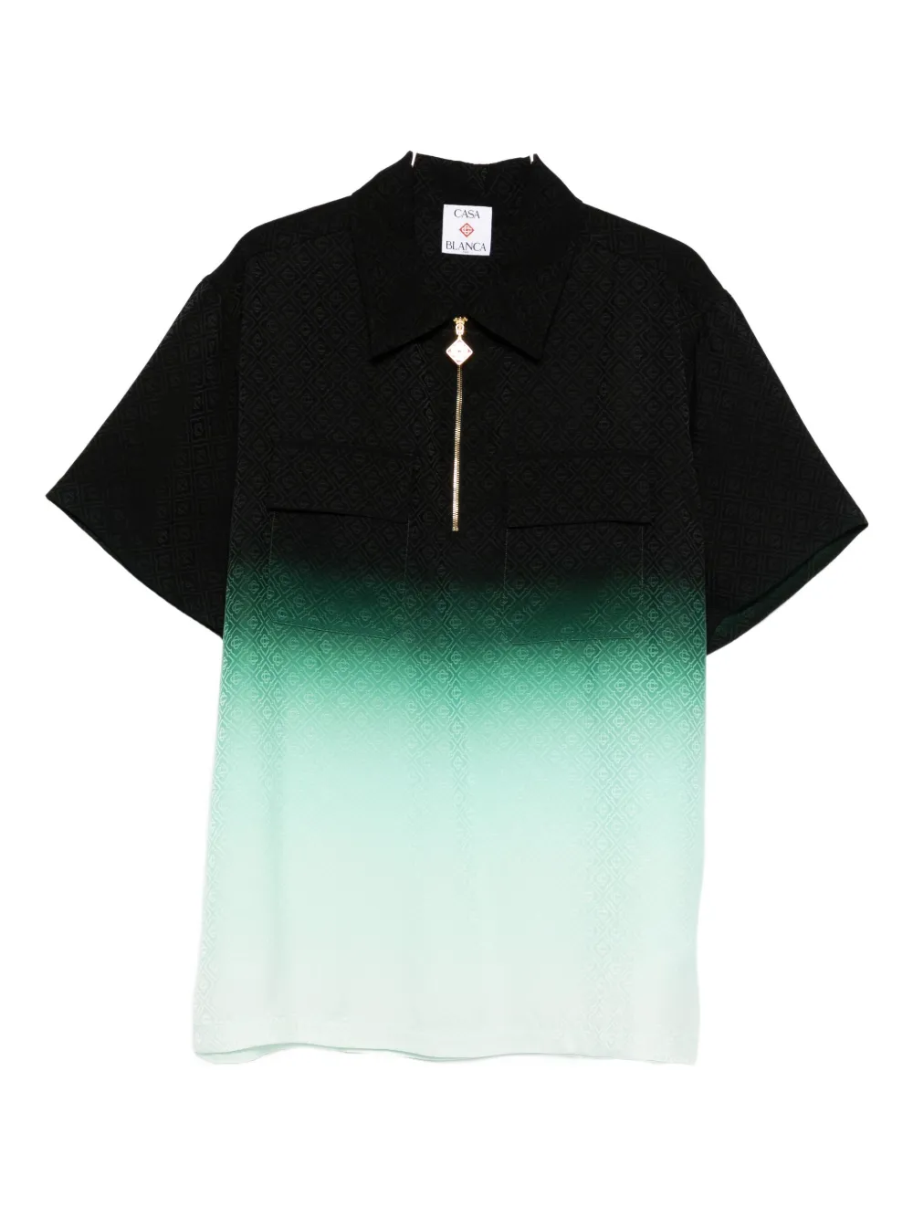 Текстурированная рубашка-поло с застежкой-молнией спереди CASABLANCA, черный
Текстурированная рубашка-поло с застежкой-молнией спереди CASABLANCA, черный