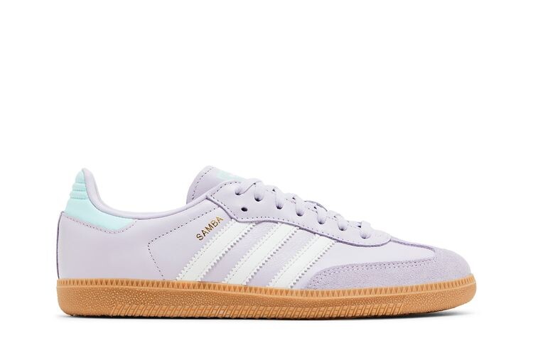 Кроссовки adidas Samba OG J Silver Dawn Aqua, фиолетовый 
Кроссовки adidas Samba OG J Silver Dawn Aqua, фиолетовый