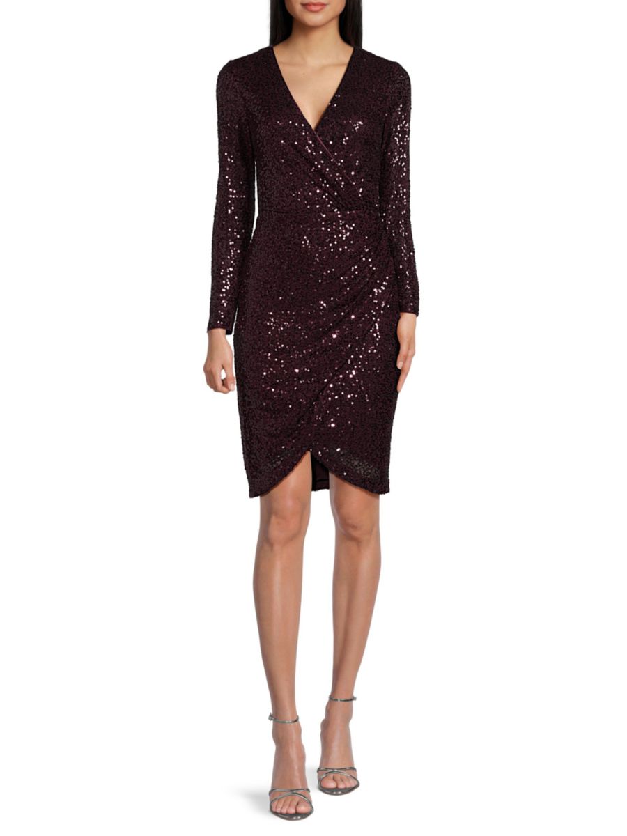 Платье, украшенное пайетками Eliza J, цвет Plum
Платье, украшенное пайетками Eliza J, цвет Plum