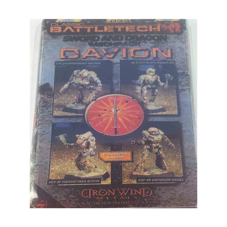 Механический набор «Меч и Дракон» №1 — Дэвион, Battletech Miniatures - Buildings, Box Sets & Bases (Iron Wind Metals)
Механический набор «Меч и Дракон» №1 — Дэвион, Battletech Miniatures - Buildings, Box Sets & Bases (Iron Wind Metals)