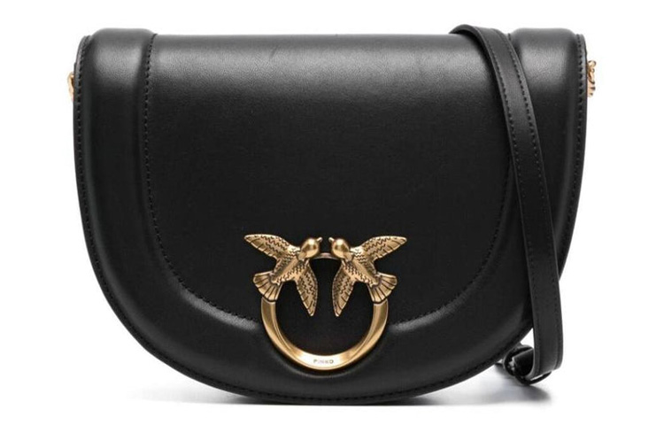 Кожаная козья сумка через плечо, женская черная PINKO
Кожаная козья сумка через плечо, женская черная PINKO