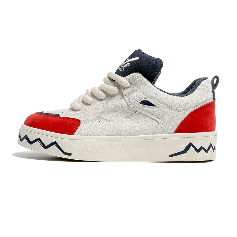 SUPEREDGE Скейтерские кросcовки унисекс с противоскользящим и износостойким покрытием, низкие, бело-красные, цвет White Red
SUPEREDGE Скейтерские кросcовки унисекс с противоскользящим и износостойким покрытием, низкие, бело-красные, цвет White Red