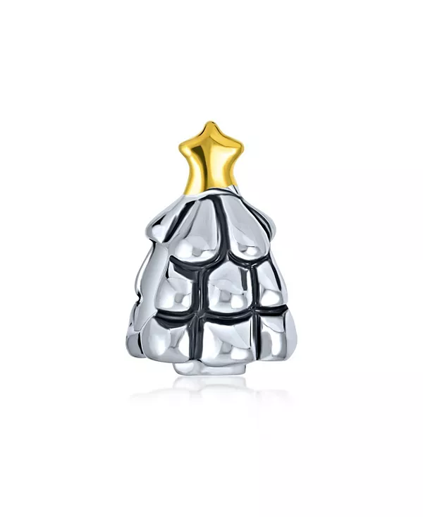 Элегантная блестящая праздничная елочная подвеска в виде звезды, двухцветная, с покрытием из стерлингового серебра 14 карат, для женщин, подходит для европейского браслета Bling Jewelry, silver
Элегантная блестящая праздничная елочная подвеска в виде звезды, двухцветная, с покрытием из стерлингового серебра 14 карат, для женщин, подходит для европейского браслета Bling Jewelry, silver