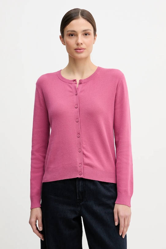 Хлопковый кардиган United Colors of Benetton, фиолетовый
Хлопковый кардиган United Colors of Benetton, фиолетовый