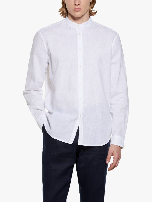 Рубашка Regular Fit с воротником-стойкой из льняной смеси SISLEY, White
Рубашка Regular Fit с воротником-стойкой из льняной смеси SISLEY, White