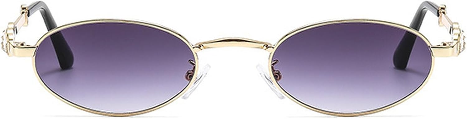 Ретро-солнцезащитные очки с овальными бриллиантами для женщин и мужчин. Модные солнцезащитные очки со стразами. Классические очки с защитой от УФ-излучения UV400 mincl, Gold Gray
Ретро-солнцезащитные очки с овальными бриллиантами для женщин и мужчин. Модные солнцезащитные очки со стразами. Классические очки с защитой от УФ-излучения UV400 mincl, Gold Gray