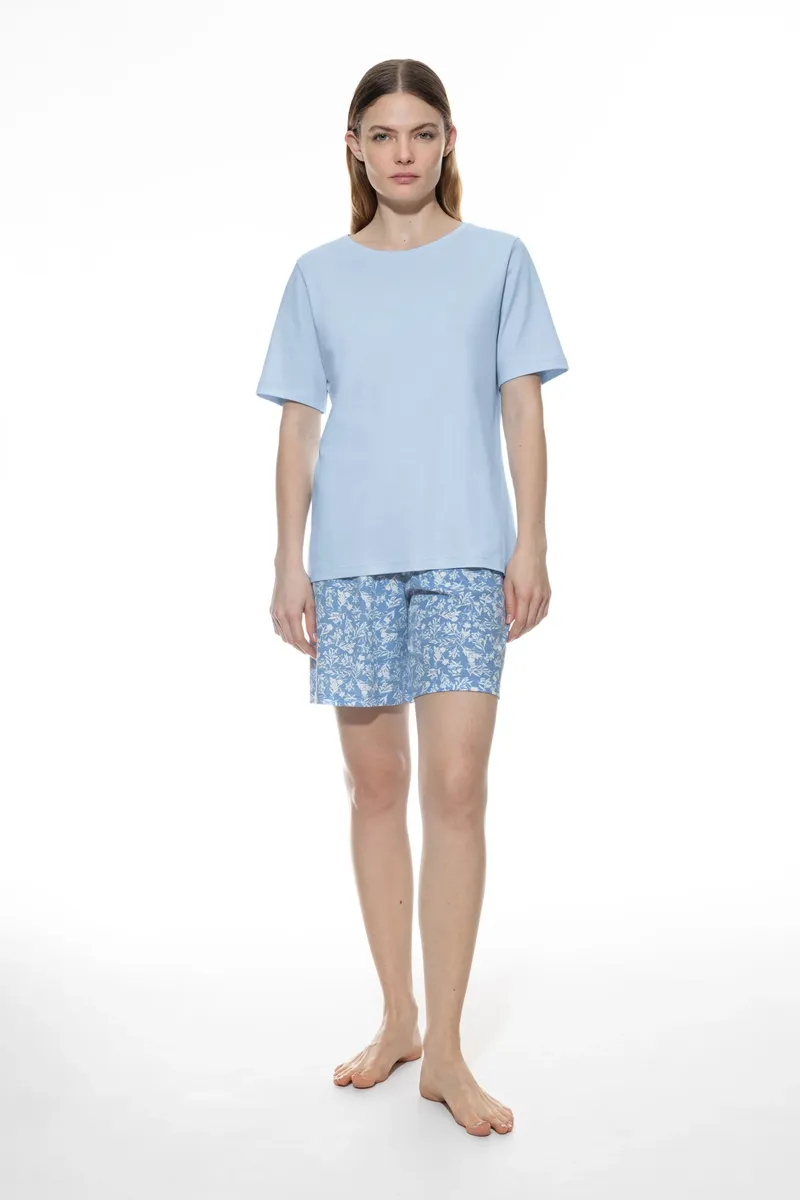 Mey Пижама "FLOWER MEADOW", шорты с принтом, синий
Mey Пижама "FLOWER MEADOW", шорты с принтом, синий