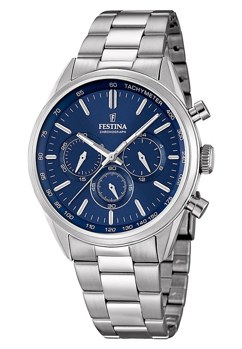 Хронограф Festina, цвет серебро/синий
Хронограф Festina, цвет серебро/синий