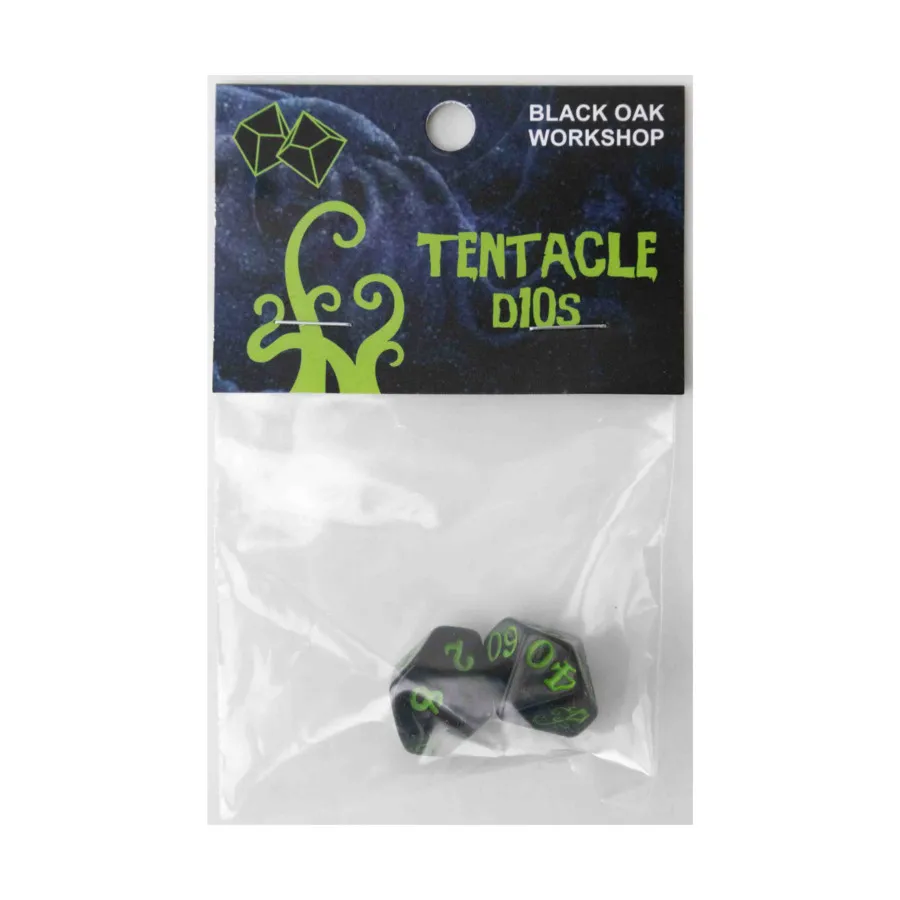 Щупальце d10 — черное с зеленым (2), Dice (Black Oak)
Щупальце d10 — черное с зеленым (2), Dice (Black Oak)