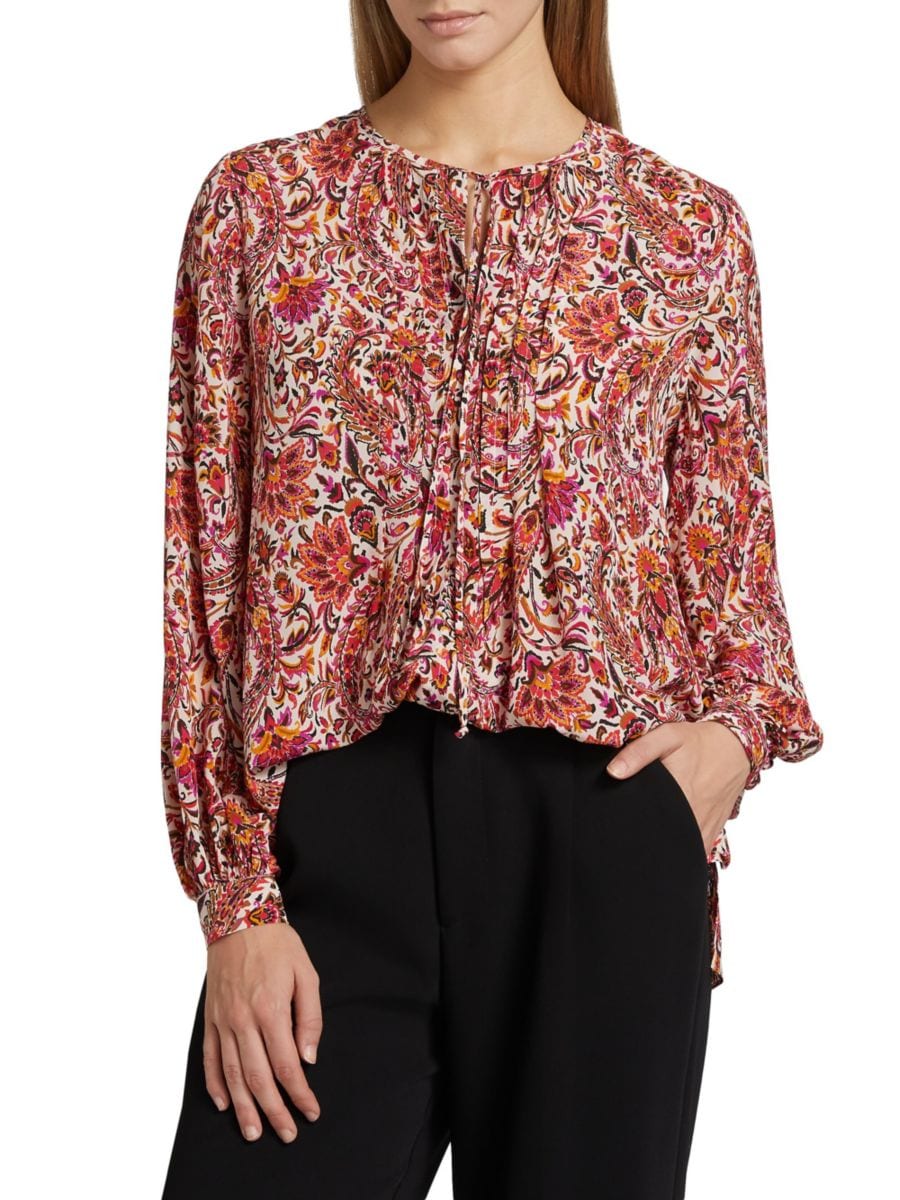 Блузка Roxanne Paisley с круглым вырезом Kobi Halperin, цвет Natural Multi
Блузка Roxanne Paisley с круглым вырезом Kobi Halperin, цвет Natural Multi