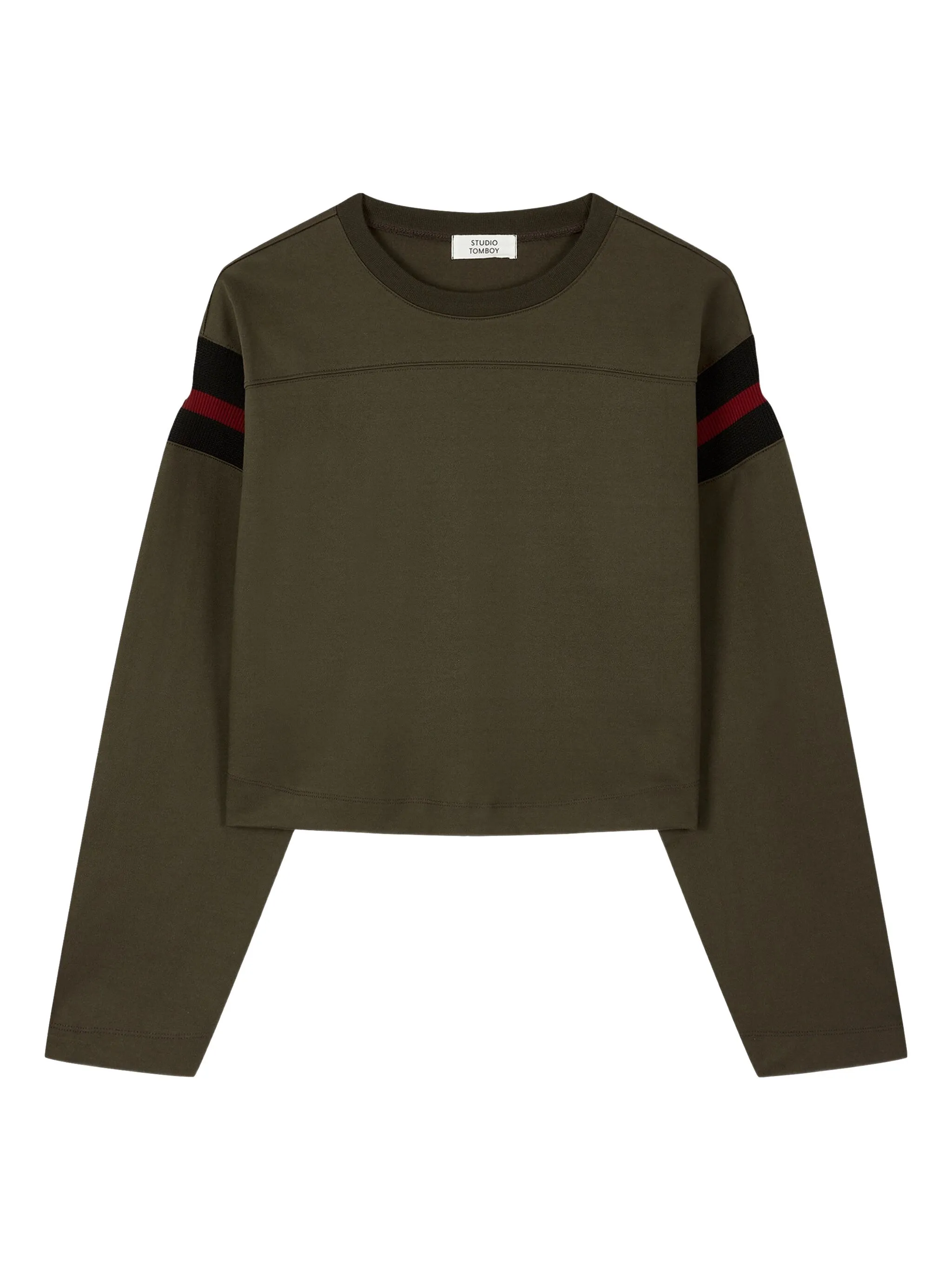 Укороченный топ с длинными рукавами Studio Tomboy, зеленый
Укороченный топ с длинными рукавами Studio Tomboy, зеленый