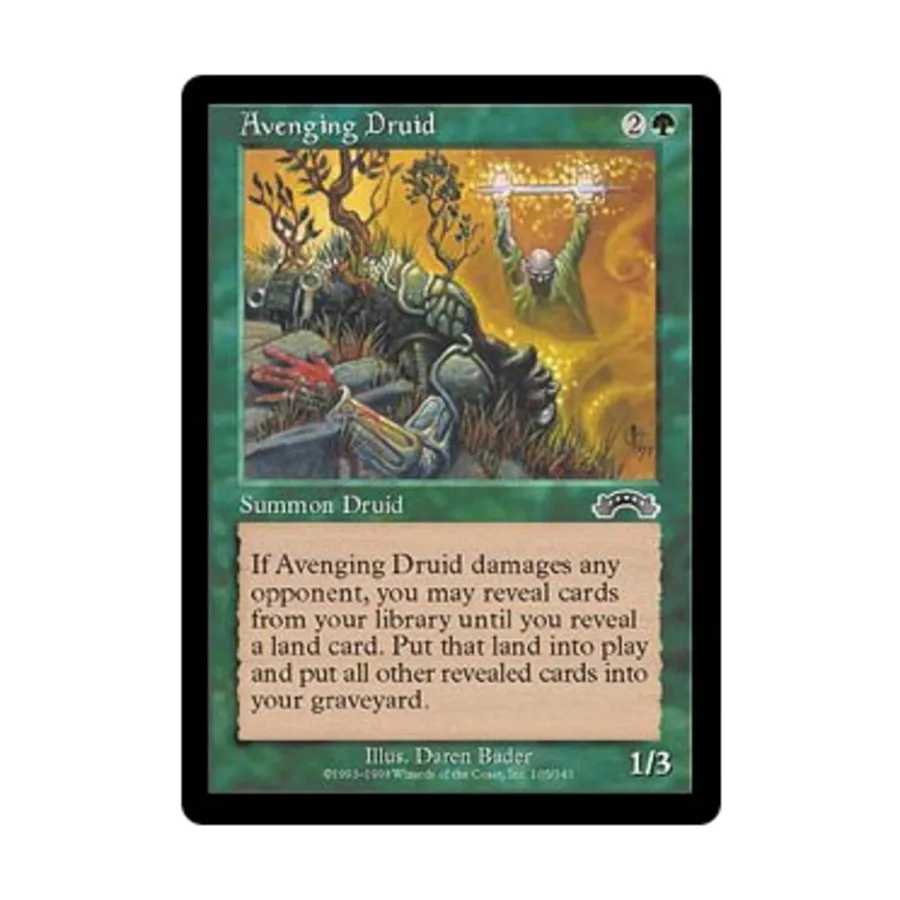 CCG Мстительный друид (клавиша C), MTG - Exodus
CCG Мстительный друид (клавиша C), MTG - Exodus