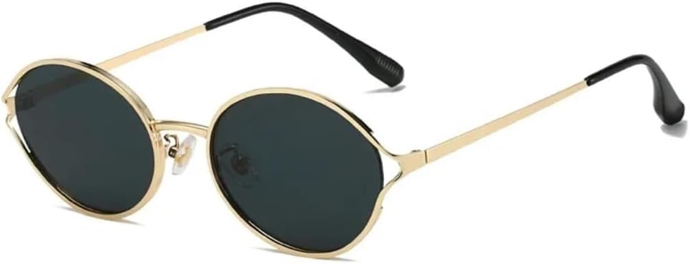 Солнцезащитные очки с защитой UV400 | Круглые металлические, прозрачные, в стиле панк | для женщин и мужчин, для занятий спортом на открытом воздухе и вождения LXLHWN, Golden Grey
Солнцезащитные очки с защитой UV400 | Круглые металлические, прозрачные, в стиле панк | для женщин и мужчин, для занятий спортом на открытом воздухе и вождения LXLHWN, Golden Grey