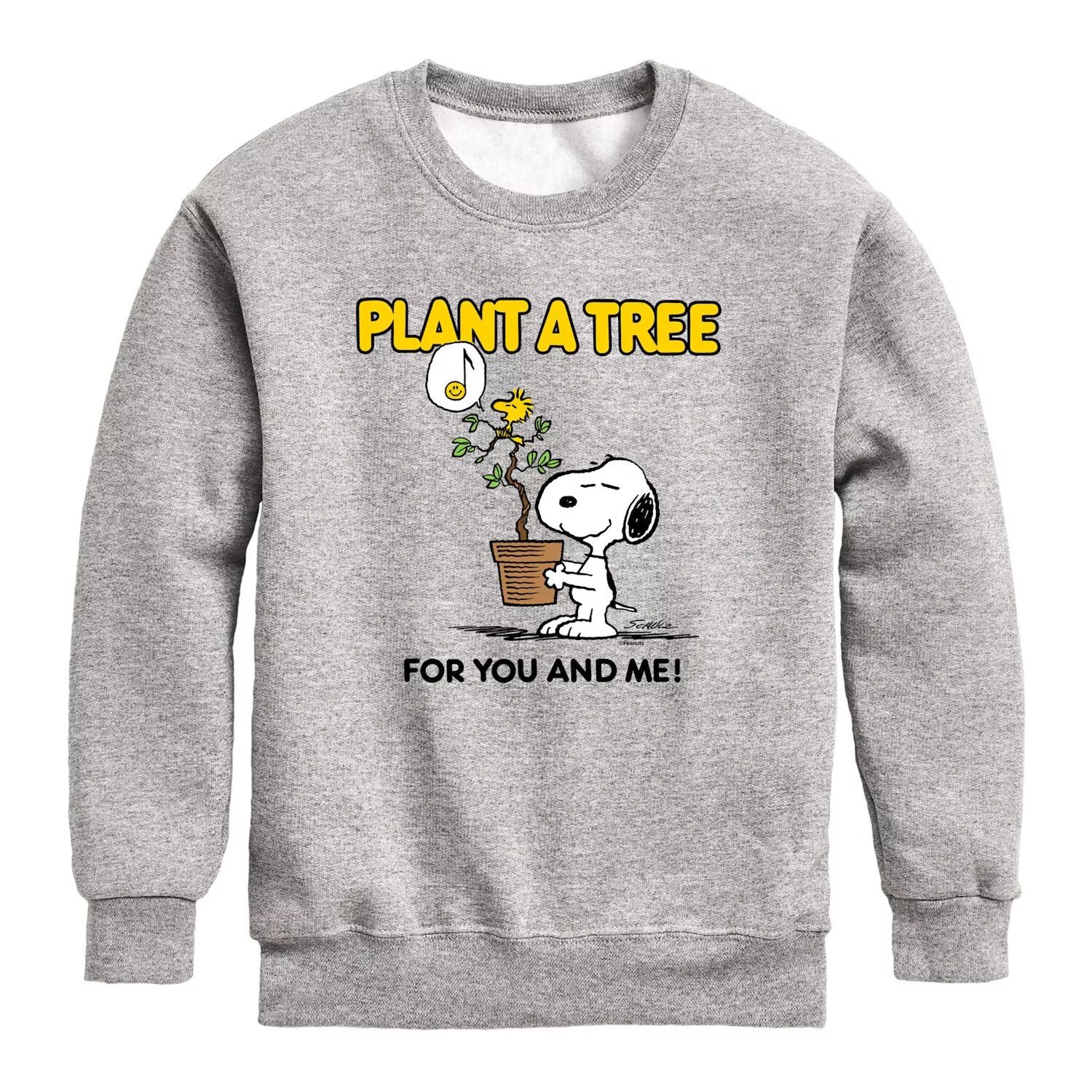 Флисовый свитшот с рисунком Peanuts Plant A Tree для мальчиков 8–20 лет Licensed Character 
Флисовый свитшот с рисунком Peanuts Plant A Tree для мальчиков 8–20 лет Licensed Character