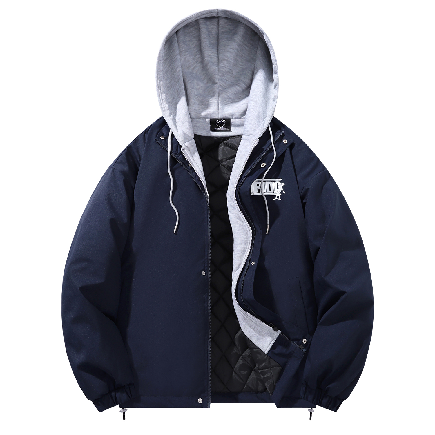 FIDO DIDO Куртка Unisex, Navy Blue (Thickened Fleece-Lined)
FIDO DIDO Куртка Unisex, Navy Blue (Thickened Fleece-Lined)