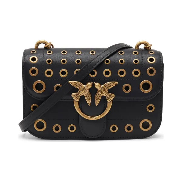 Кожаная сумка-мессенджер Love Bell мини из шелка теленка + Pinko, черный
Кожаная сумка-мессенджер Love Bell мини из шелка теленка + Pinko, черный