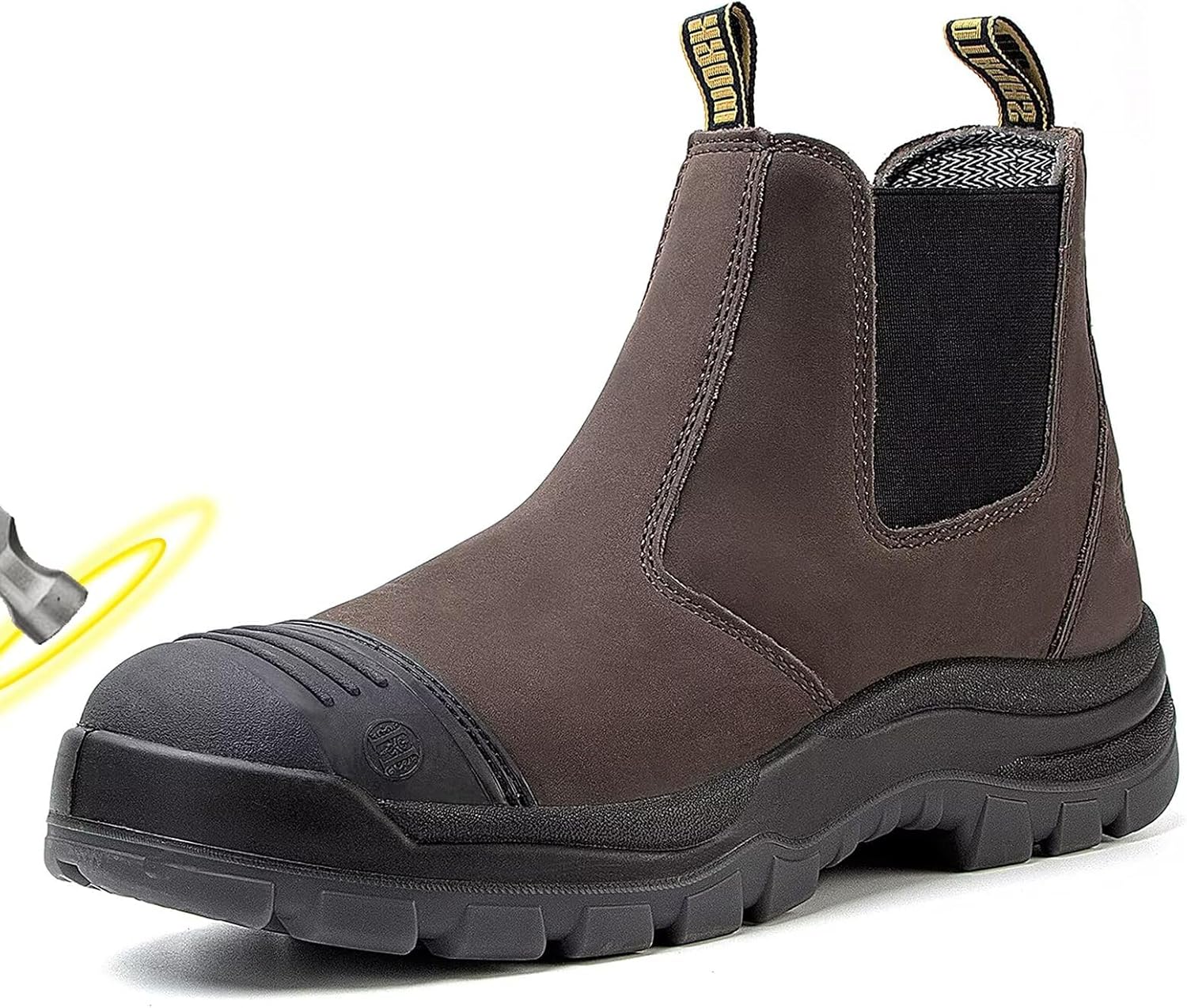 Мужские ботинки rocklobster, мягкий/стальной носок, слипоны Chelsea, защитные ботинки, водоотталкивающие, антистатические, проколоустойчивые, из нубуковой кожи, подошва TPU, противоскользящие и маслостойкие, ширина D/EE, коричневый
Мужские ботинки rocklobster, мягкий/стальной носок, слипоны Chelsea, защитные ботинки, водоотталкивающие, антистатические, проколоустойчивые, из нубуковой кожи, подошва TPU, противоскользящие и маслостойкие, ширина D/EE, коричневый