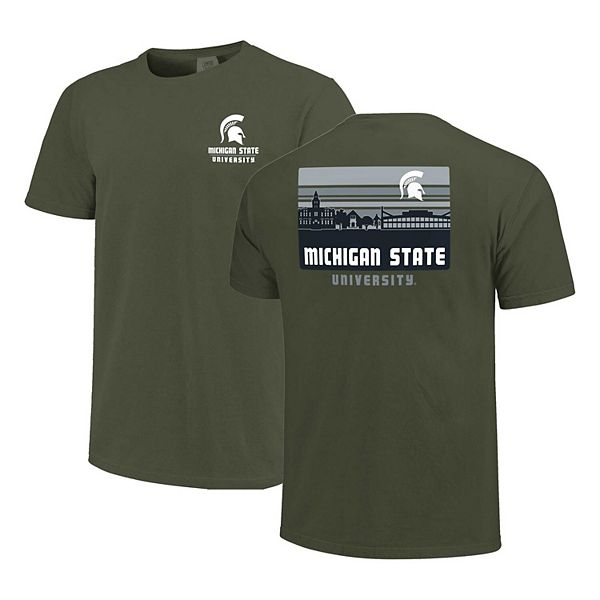 Мужская футболка michigan state spartans в зеленую полоску с силуэтом кампуса Image One
Мужская футболка michigan state spartans в зеленую полоску с силуэтом кампуса Image One