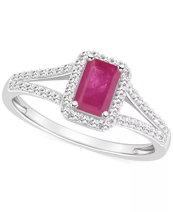 Кольцо с изумрудом (1/2 карата tw) и бриллиантом (1/4 карата tw) из стерлингового серебра (также с рубинами и сапфирами) Macy'S, ruby
Кольцо с изумрудом (1/2 карата tw) и бриллиантом (1/4 карата tw) из стерлингового серебра (также с рубинами и сапфирами) Macy'S, ruby