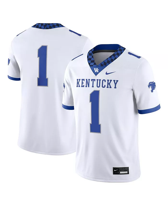 Мужская белая игровая футболка Kentucky Wildcats 1 Nike
Мужская белая игровая футболка Kentucky Wildcats 1 Nike