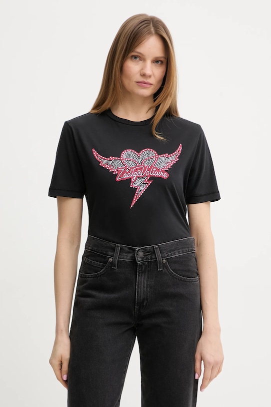 Хлопковая футболка Zadig&Voltaire, черный
Хлопковая футболка Zadig&Voltaire, черный