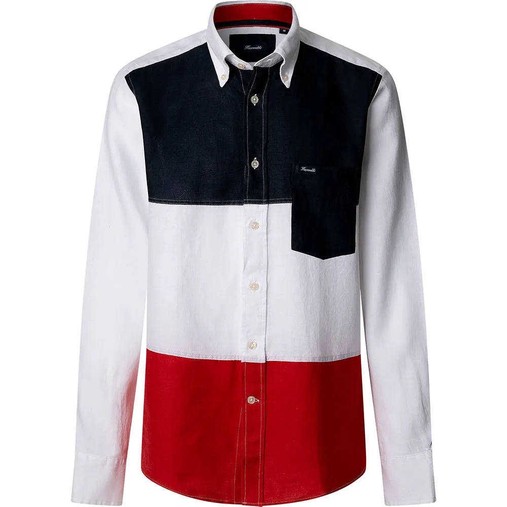 Рубашка Façonnable Cl Bd Tricolor Band, белый
Рубашка Façonnable Cl Bd Tricolor Band, белый