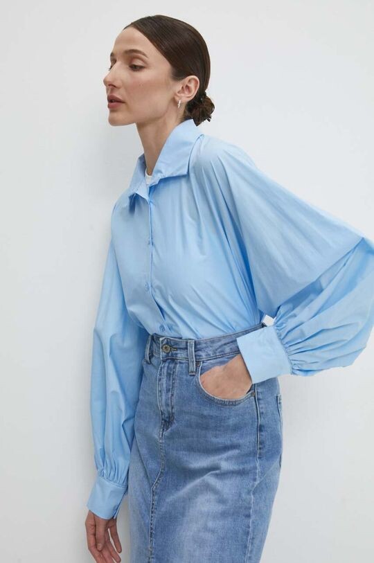 Хлопчатобумажная рубашка Answear Lab, синий
Хлопчатобумажная рубашка Answear Lab, синий