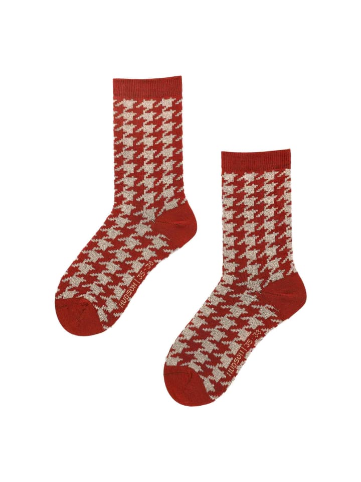 Hudson Носки в клетку с узором, выжженного красного цвета
Hudson Носки в клетку с узором, выжженного красного цвета