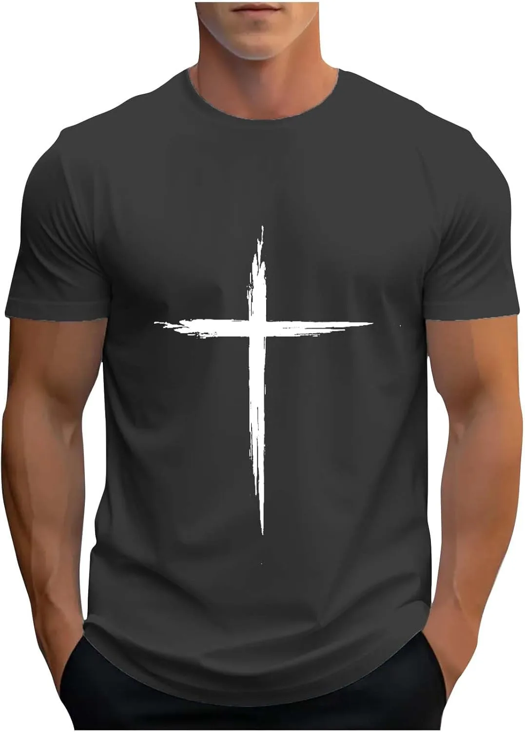 Футболка мужская Zeiyignr с принтом "Иисус и крест"
Футболка мужская Zeiyignr с принтом "Иисус и крест"