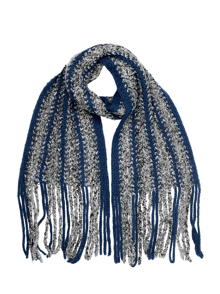 Зимний шарф "крупная вязка" синего цвета collezione alessandro
Зимний шарф "крупная вязка" синего цвета collezione alessandro