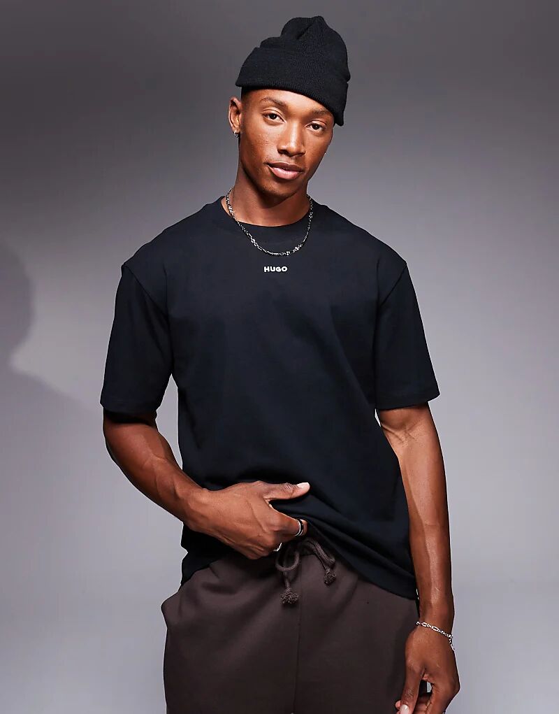 Футболка свободного кроя HUGO Red dapolino черного цвета
Футболка свободного кроя HUGO Red dapolino черного цвета