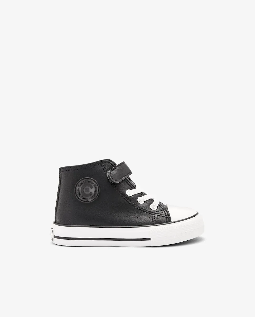 Высокие детские кроссовки с внутренней молнией Conguitos, черный/белый
Высокие детские кроссовки с внутренней молнией Conguitos, черный/белый