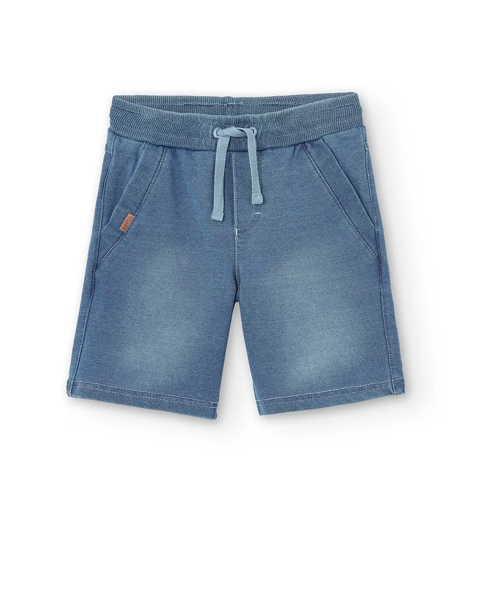 Детский трикотажный берет со шнурком для регулировки Boboli, светло-голубой 
Детский трикотажный берет со шнурком для регулировки Boboli, светло-голубой