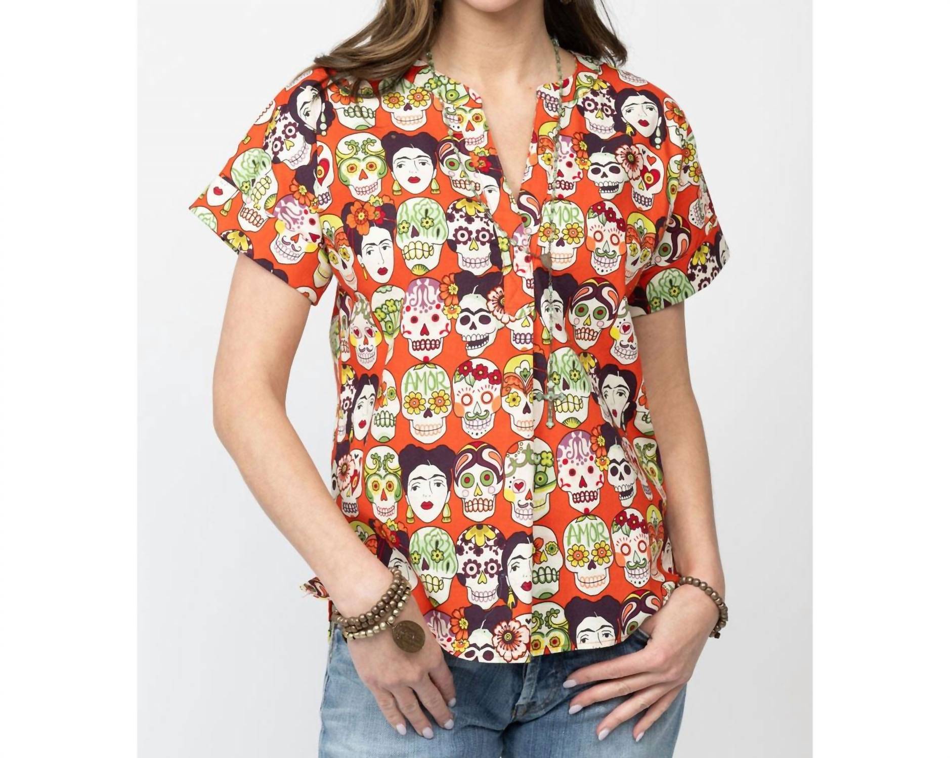 Топ Gotas De Amor в оранжевом цвете Sister Mary
Топ Gotas De Amor в оранжевом цвете Sister Mary